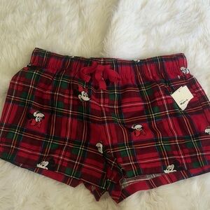 Old Navy Red Plaid Pajama Shorts